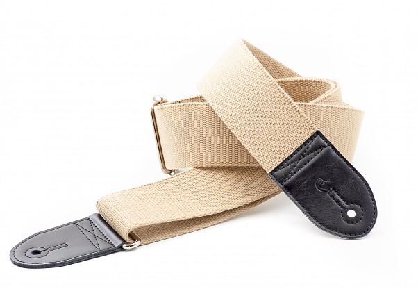 Cream Beige Guitar Strap | Lightweight, Adjustable & Leather-Free1